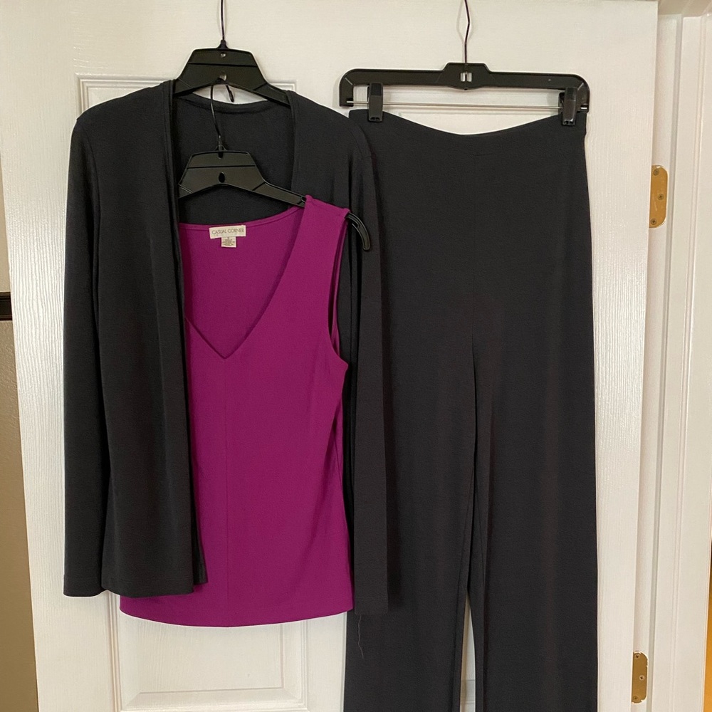 Vintage Casual Corner Collectibles Grey Wide Leg Pants